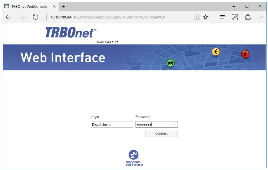 Connecting to TRBOnet Server