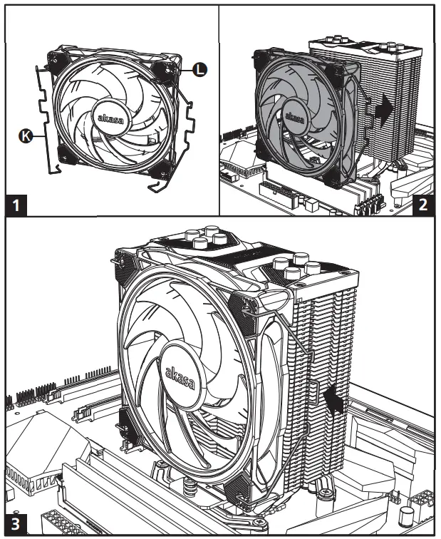 akasa SOHO H4 Plus Addressable RGB LED CPU Cooler - Fig 5