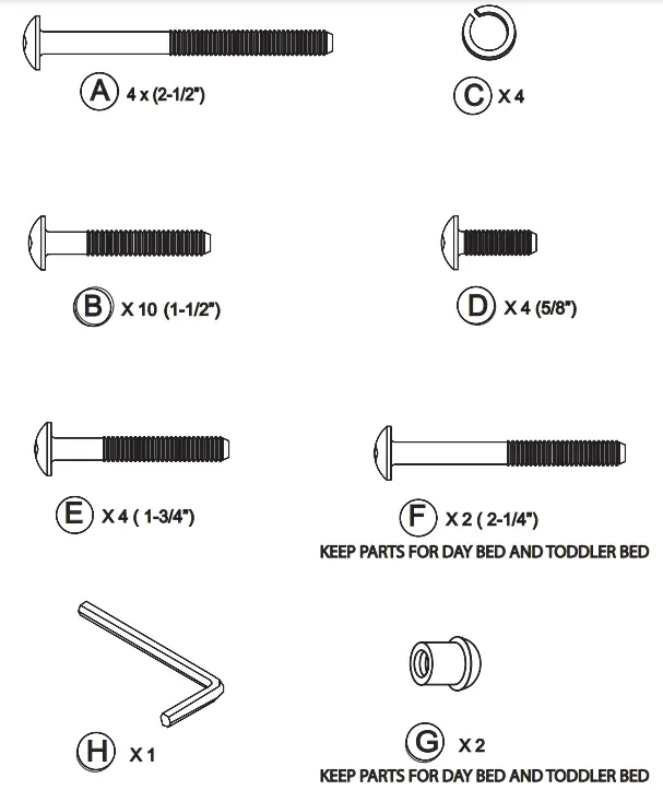 evolur 88261 Cheyenne Crib - Fig 3