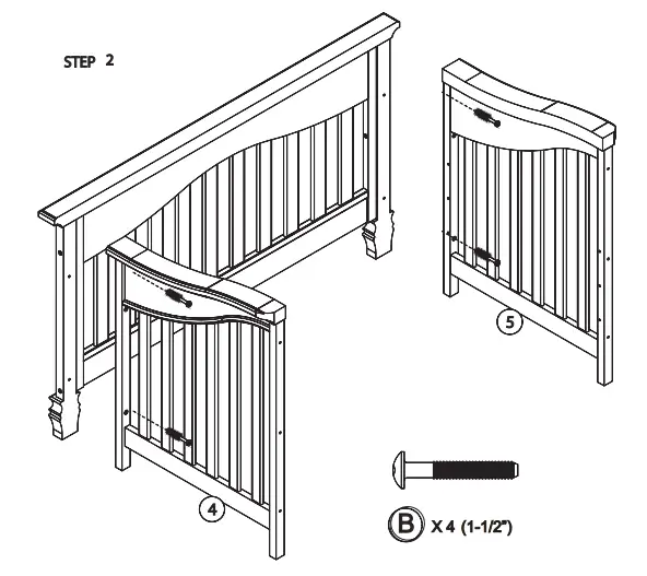 evolur 88261 Cheyenne Crib - Fig 5