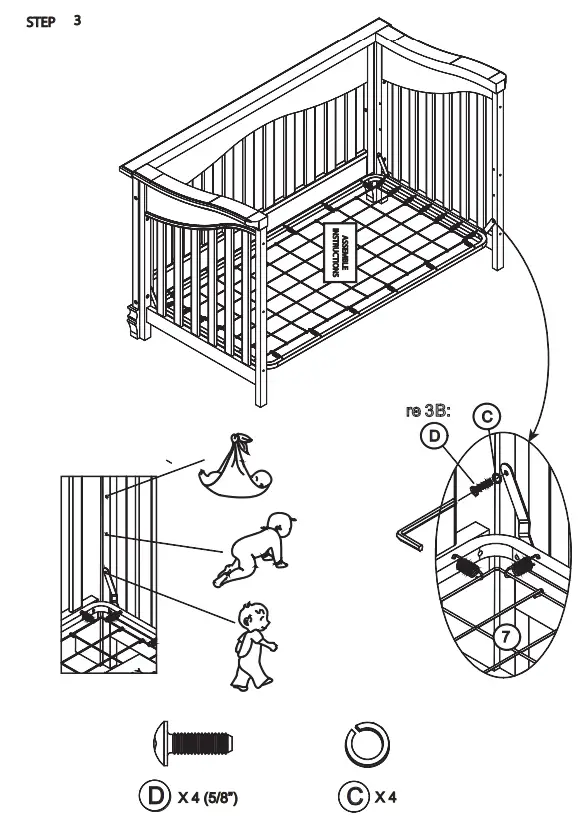 evolur 88261 Cheyenne Crib - Fig 6