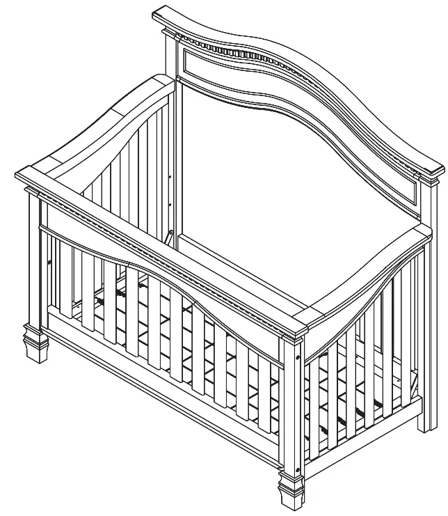 evolur 88261 Cheyenne Crib