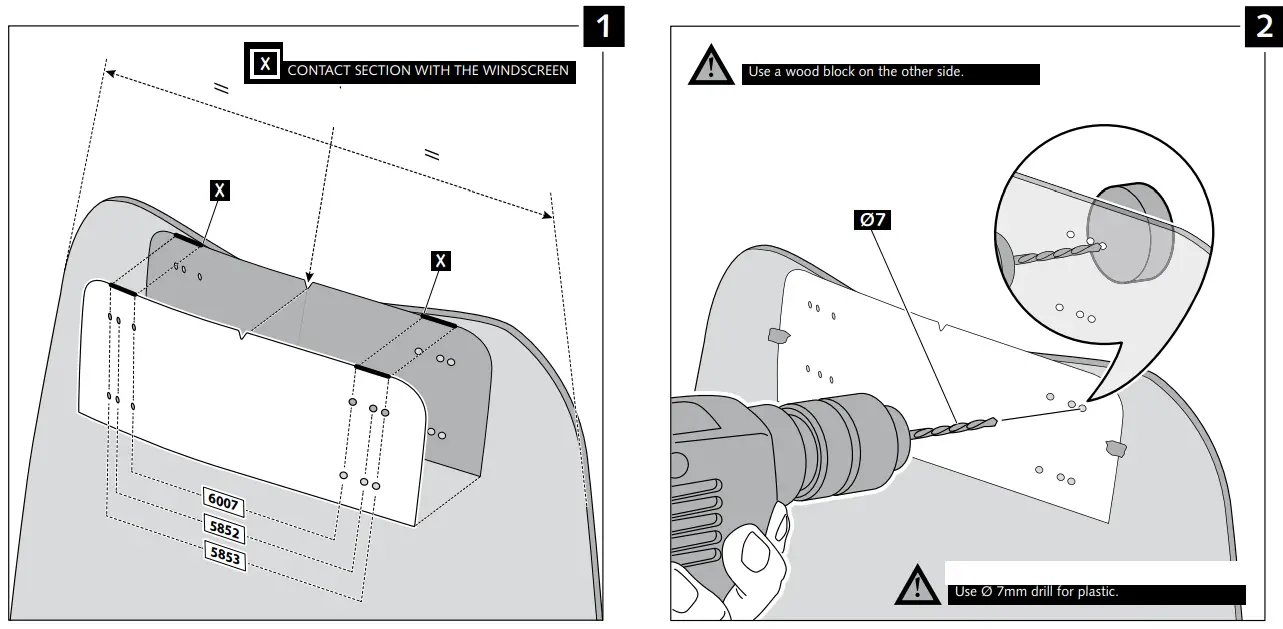 BMW F 900 XR Plexi Shield PUIG Touring Windshield - Fig 10