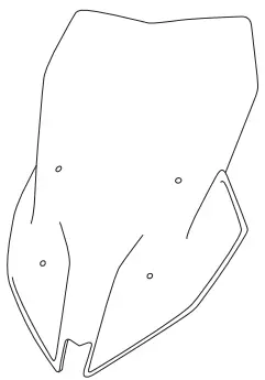 BMW F 900 XR Plexi Shield PUIG Touring Windshield - Fig 3