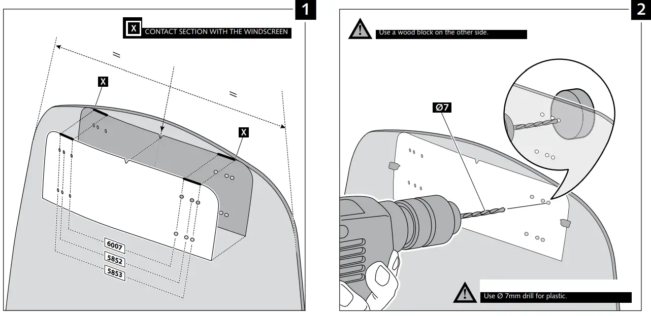 BMW F 900 XR Plexi Shield PUIG Touring Windshield - Fig 8