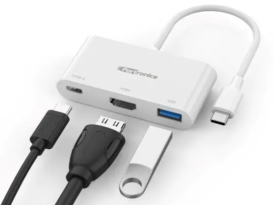 PORTRONICS POR 1041 C Konnect USB C Multi Port Adapter - Feture and Functions 2