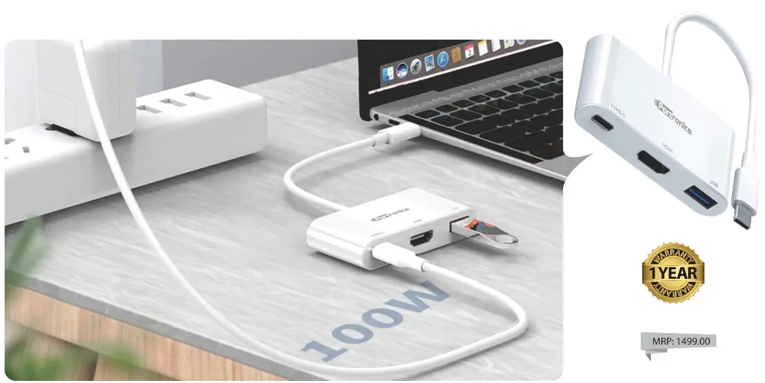 PORTRONICS POR 1041 C Konnect USB C Multi Port Adapter - Product overview 1