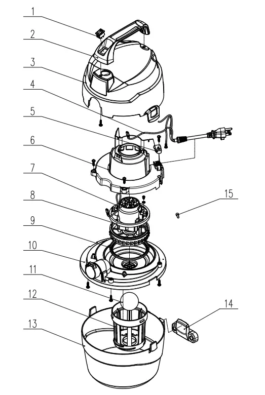 STANLEY SL19125P 1 Gal 3 8 Liter Wet Dry Vacuum - Pakeg7