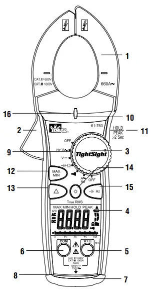IDEAL 61-763 TightSight Clamp Meters - fig 1