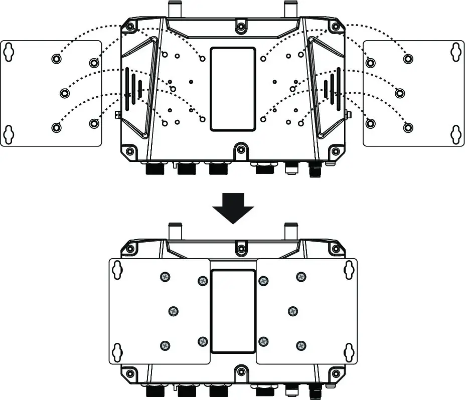 MOXA AWK 4252A Series Read Out Instrumentation - Wall Mounting