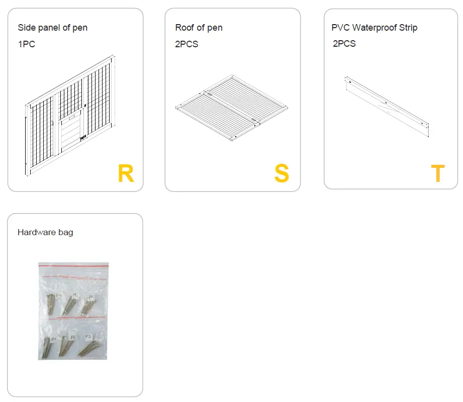 aivituvin-AIR45-Large-Hen-House-with-Run-for-4-6-Chickens-fig-10