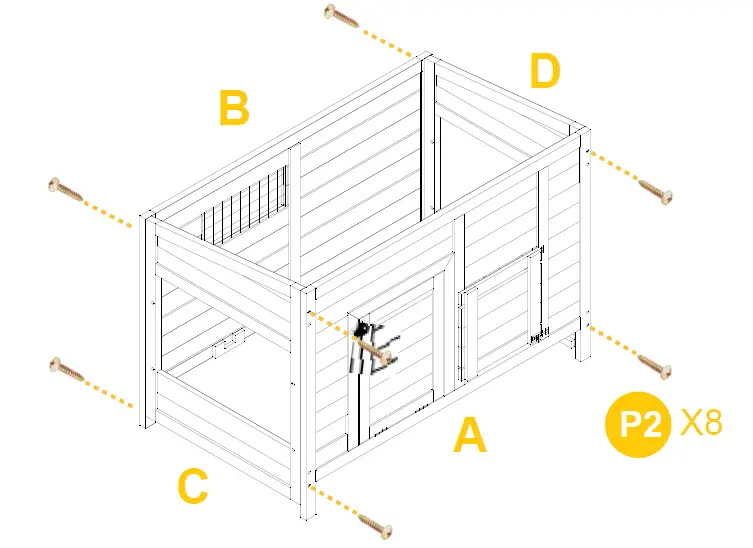 aivituvin-AIR45-Large-Hen-House-with-Run-for-4-6-Chickens-fig-11