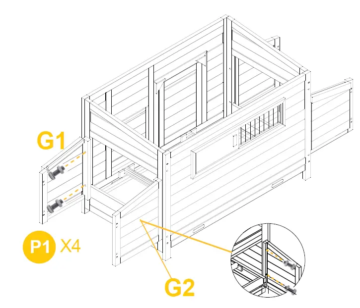 aivituvin-AIR45-Large-Hen-House-with-Run-for-4-6-Chickens-fig-14