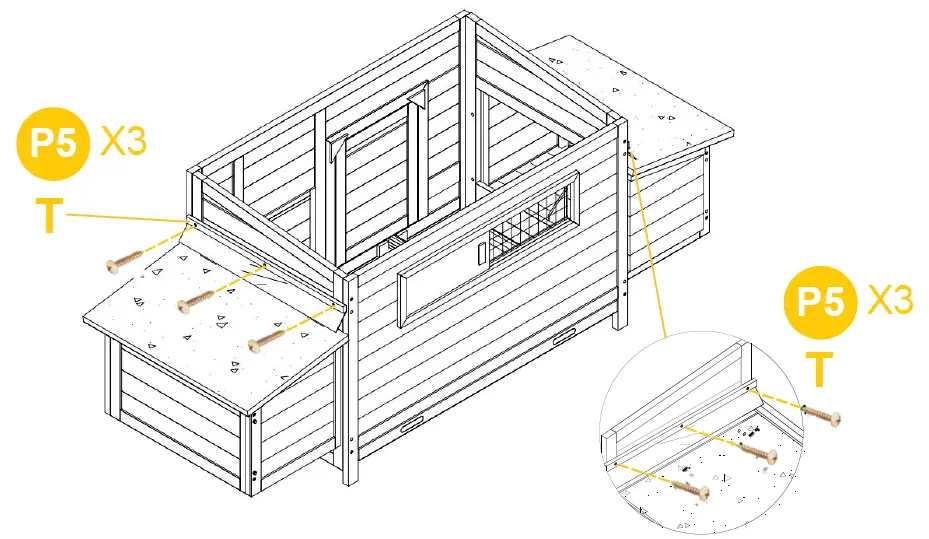 aivituvin-AIR45-Large-Hen-House-with-Run-for-4-6-Chickens-fig-18
