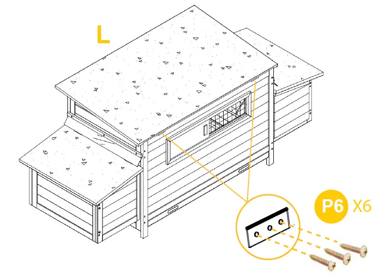 aivituvin-AIR45-Large-Hen-House-with-Run-for-4-6-Chickens-fig-19