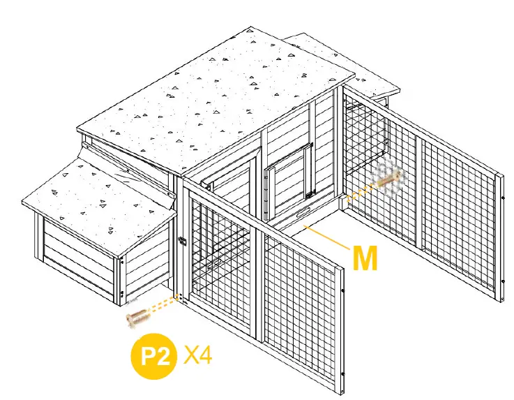 aivituvin-AIR45-Large-Hen-House-with-Run-for-4-6-Chickens-fig-22