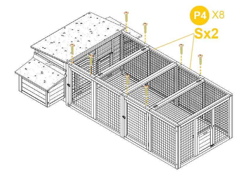 aivituvin-AIR45-Large-Hen-House-with-Run-for-4-6-Chickens-fig-25