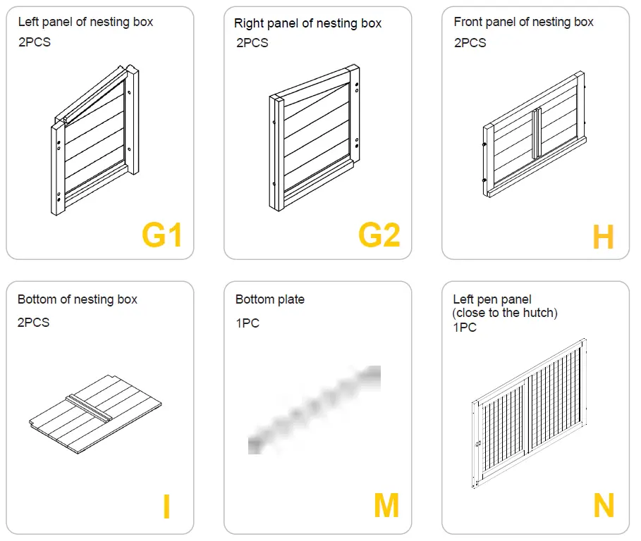 aivituvin-AIR45-Large-Hen-House-with-Run-for-4-6-Chickens-fig-8