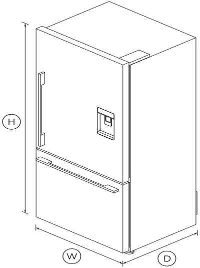 FISHER PAYKEL RF170WDRUX5 N Freestanding Refrigerator Freezer 1