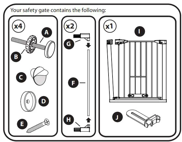 north states 5455 MyPet Wide Walk Thru EasyPass Pet Gate Instruction Manual - Product Overview