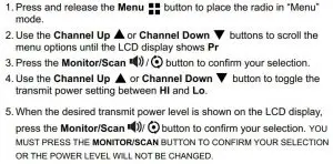 FIG 19 To adjust the Transmit Power Level