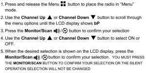 FIG 23 To Set the Silent Operation