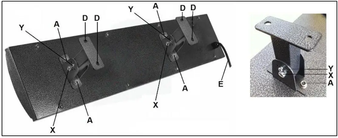 EUROM 333947 1800 Outdoor Heatpanel -Attaching