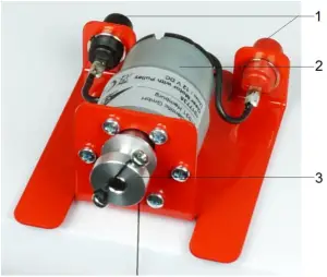 3B Scientific 1017735 Geared Motor with Pulley - FIGURE 1