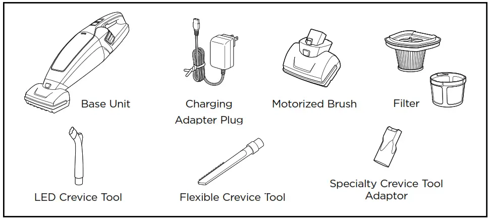 Bissell 2284W Auto-Mate Lithium ION Cordless Hand Vac - What’s In The Box