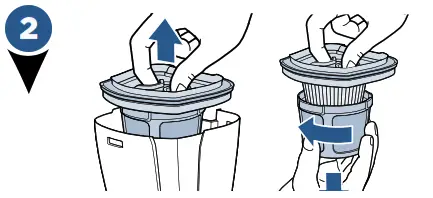 Cleaning or Replacing the FIlter 2