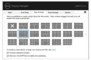 Dell P2721Q 27 4K USB-C Monitor-Easy Arrange positioning.