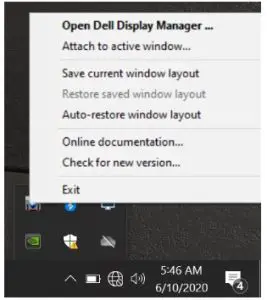 Dell P2721Q 27 4K USB-C Monitor-notification tray.