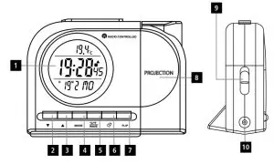 hama RCR 110 Projection Alarm Clock - fig 1