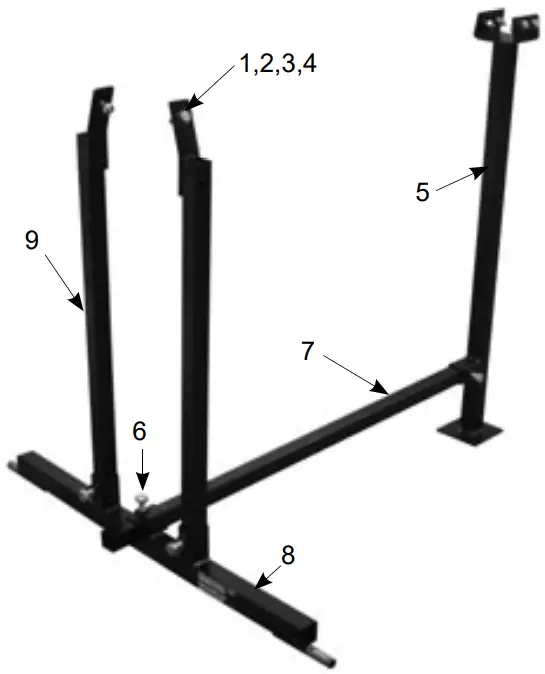 SEALEY LS520HST Horizontal Log Splitter Stand - CONTENTS