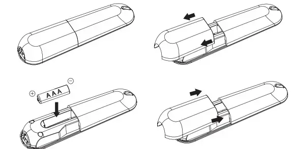Targus AMP067 Control Plus Presenter Remote- Installing the Battery