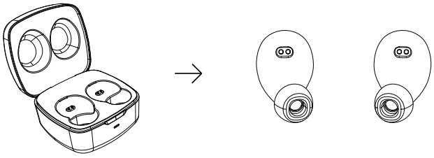 motorola MOTO BUDS 100 True Wireless Bluetooth Earbuds with Microphone - Pairing