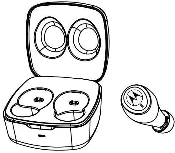 motorola MOTO BUDS 100 True Wireless Bluetooth Earbuds with Microphone