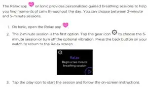 Practice guided breathing
