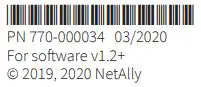 netAlly EtherScope nXG - Bar Code