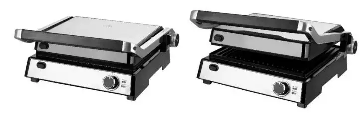 emerio 30-BPG212000W Table Panini Grill Instruction Manual - Closed position