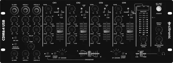 citronic USB Rack Mixer - Rack Mixer