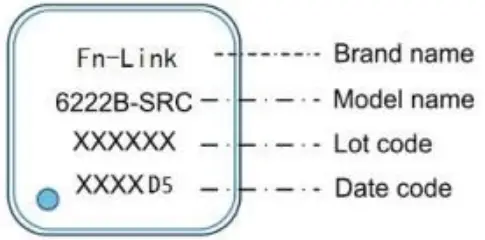 ASKEY 8822CS WiFi BT Combo Module - Marking Description