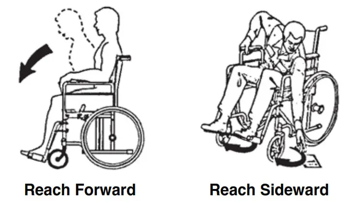Everst Jennings Wheelchair - Reach Forward Reach Sideward