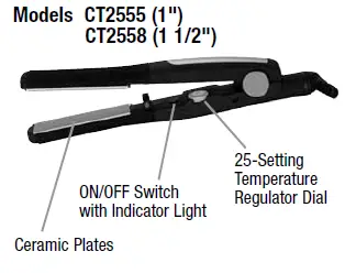 BaByliss PRO CT2555 Professional Straightener fig 1