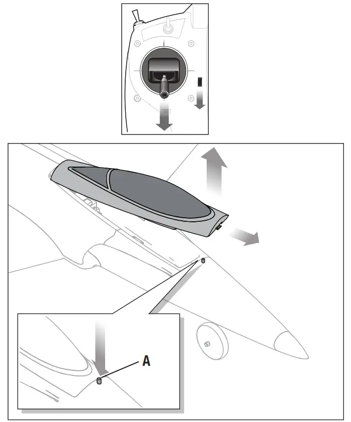 HORIZON HOBBY Habu Sts - Flight Battery Installation 1