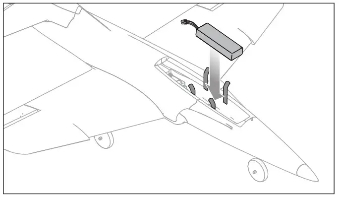 HORIZON HOBBY Habu Sts - Flight Battery Installation 2