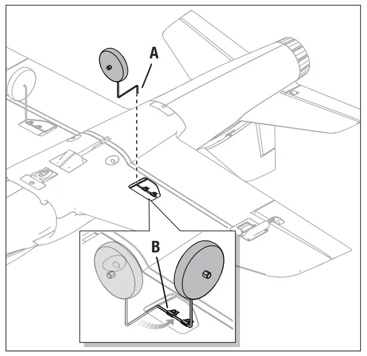 HORIZON HOBBY Habu Sts - Main Gear Installation