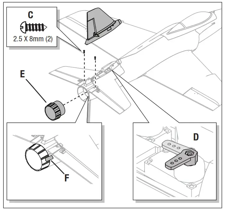 HORIZON HOBBY Habu Sts - Tail Installation 2