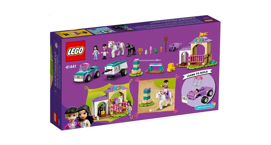 Lego 41441 Friends Horse Training And Trailer 41441 Building Kit User Guide