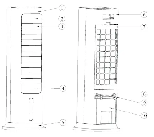 Dimplex DCEVP6BW 6L -Evaporative -Cooler-fig 4